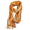 Artisan Hand-Woven Fringed Wrap Scarf-Butterscotch