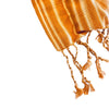Artisan Hand-Woven Fringed Wrap Scarf-Butterscotch