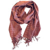 Artisan Hand-Woven Fringed Wrap Scarf- Sienna