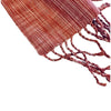 Artisan Hand-Woven Fringed Wrap Scarf- Sienna