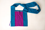 Hand-Woven Hua Loa Shoulder Bag - Sapphire and Fuschia