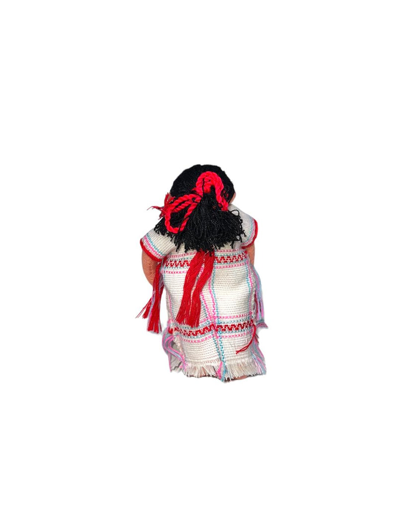Karen Hill Tribe Hand- Stitched Village Girl Doll - 6"