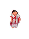 Karen Hill Tribe Hand- Stitched Village Girl Doll - 6"