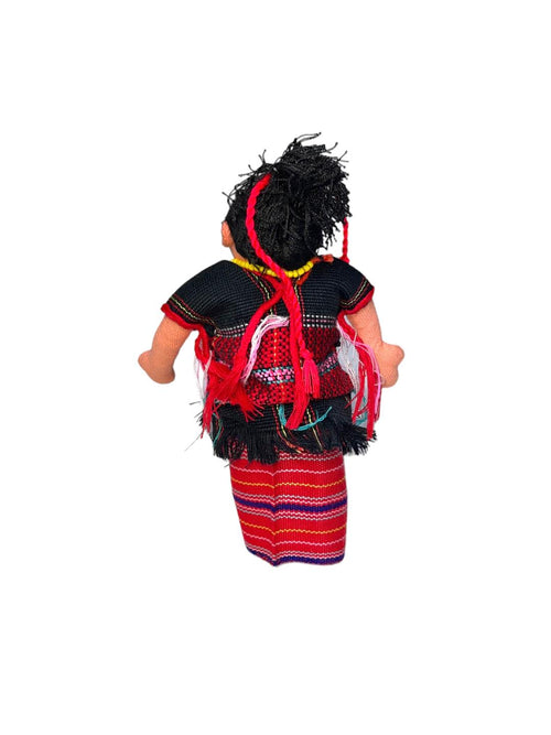 Karen Hill Tribe Hand- Stitched Village Woman Doll - 7"